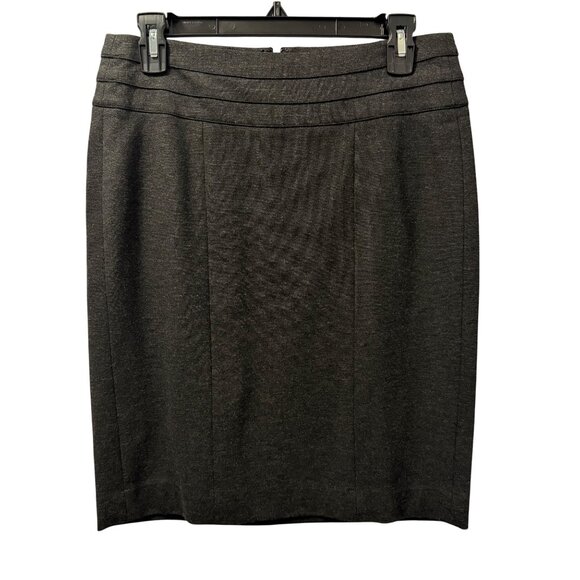 Cabi Womens Pencil Skirt Size 4 Charcoal Gray Rayon Blend skirt - Picture 7 of 12